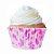 Forminha para Cupcake Chá Bebê Rosa c/ 45 unids - Flip - Imagem 1