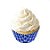 Forminha para Cupcake Xadrez Azul Escuro c/ 45 unids ( 4cm x 2cm) - Flip - Imagem 1