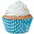 Forminha para Cupcake Mini Xadrez Azul Claro c/ 45 unids ( 4cm x 2cm) - Flip - Imagem 1