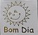 Etiqueta Adesiva Sol " Bom Dia " dourada c/ 100 unids - Imagem 1