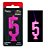 Vela de Aniversário Glitter Neon Pink n° 5  (Brilha na luz negra) - Regina - Imagem 1