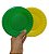 Kit Prato Verde e Amarelo 15cm Sobremesa c/ 100 unids descartável Copa Brasil - Louri Festas - Imagem 2