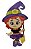 Painel Halloween Cute Bruxa Ref 205165 c/ 01 Peça E.V.A - Piffer - Imagem 2