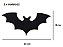 Kit Paineis Morcegos Silhueta Halloween c/ 6 unids E.V.A - Piffer - Imagem 5