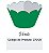 Saia para Cupcake Verde c/ 12 unids ref 37009 - Funfestas - Imagem 1