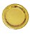 Prato de Papel Ouro Metalizado 18cm c/ 10 unids descartável - Wei - Imagem 2