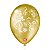 Balão 9" Arabesco Dourado com Branco c/ 25 unds - São Roque - Imagem 1