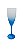Taça de Champagne 180ml Azul Degrade - LSC Toys - Imagem 1