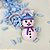 Forma para Chocolate Boneco de Neve 65mm  cod 10495 (3Partes " silicone") - BWB Embalagens - Imagem 3