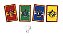 Quadros Decorativos Harry Potter 21cm x 31cm c/ 04 unids - FESTCOLOR - Imagem 1