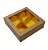 Caixa Kraft para 04 doces Amarelo 7,5cm x 7,5cm x 3cm c/ 01 unids 283 - JM Distak - Imagem 2