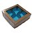 Caixa Kraft para 04 doces Azul Claro 7,5cm x 7,5cm x 3cm c/ 01 unids 283 - JM Distak - Imagem 2