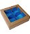 Caixa Kraft para 04 doces Azul 7,5cm x 7,5cm x 3cm c/ 01 unids 283 - JM Distak - Imagem 1