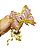 Laço Pronto Ouro Rose Glitter 30mm x 480mm c/ 10 unids  - Wei - Imagem 2
