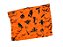 Toalha de Plástico Halloween Laranja Perolizada 78x78cm c/ 10 folhas - Campfestas - Imagem 1