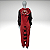 Kigurumi Pijama Macacão - Panda Vermelho - Imagem 4