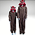 Kigurumi Pijama Macacão - Panda Vermelho - Imagem 1