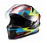 CAPACETE TEXX FECHADO HAWK RIDE AZUL VERD VERM PRET 56 - Imagem 2