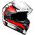 CAPACETE ULTRA SV FLAG VERMELHO-BRANCO 56 - Imagem 2