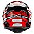 CAPACETE ULTRA SV FLAG VERMELHO-BRANCO 56 - Imagem 4