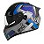 CAPACETE V128 FUSION SV PRETO-AZUL 56 - Imagem 1