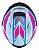 CAPACETE ASX EAGLE FAST BRILHO BRANCO/ROSA/AZUL - Imagem 4