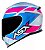 CAPACETE ASX EAGLE FAST BRILHO BRANCO/ROSA/AZUL - Imagem 1
