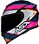 CAPACETE ASX EAGLE FAST BRILHO PRETO/ROSA/BRANCO - Imagem 1