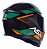 CAPACETE ASX EAGLE FAST BRILHO PRETO/VERDE/GRAFITE - Imagem 4