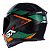 CAPACETE ASX EAGLE FAST BRILHO PRETO/VERDE/GRAFITE - Imagem 3