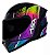 CAPACETE ASX CITY STORM BRILHO PRETO/COLORS - Imagem 1