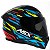 CAPACETE ASX CITY ARROW BRILHO PRETO/AZUL/AMARELO - Imagem 4