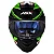 CAPACETE ASX EAGLE HUNTER BRILHO PRETO/BRANCO/VERDE - Imagem 9
