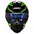 CAPACETE ASX EAGLE HUNTER BRILHO PRETO/BRANCO/VERDE - Imagem 8