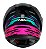 CAPACETE ASX CITY ARROW BRILHO PRETO/TIFFANY/ROXO - Imagem 7