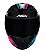 CAPACETE ASX CITY START BRILHO PRETO/TURQUESA/ROSA - Imagem 6