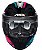 CAPACETE ASX CITY START BRILHO PRETO/TURQUESA/ROSA - Imagem 8