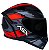 CAPACETE ASX CITY START BRILHO PRETO/VERMELHO/CINZA - Imagem 3