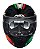 CAPACETE ASX CITY START BRILHO PRETO/VERMELHO/VERDE - Imagem 4