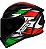 CAPACETE ASX CITY START BRILHO PRETO/VERMELHO/VERDE - Imagem 1
