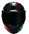 CAPACETE ASX CITY START BRILHO PRETO/VERMELHO/VERDE - Imagem 3