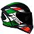 CAPACETE ASX CITY START BRILHO PRETO/VERMELHO/VERDE - Imagem 2