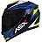 CAPACETE ASX EAGLE STREET BRILHO PRETO/AZUL/AMARELO - Imagem 1