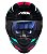 CAPACETE ASX EAGLE STREET BRILHO PRETO/TIFFANY/ROSA - Imagem 7