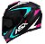 CAPACETE ASX EAGLE STREET BRILHO PRETO/TIFFANY/ROSA - Imagem 2