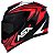 CAPACETE ASX EAGLE STREET BRILHO PRETO/VERMELHO/BRANCO - Imagem 2