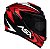 CAPACETE ASX EAGLE STREET BRILHO PRETO/VERMELHO/BRANCO - Imagem 3