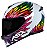 CAPACETE ASX EAGLE VIBES BRILHO BRANCO/COLOR - Imagem 2