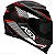 CAPACETE ASX EAGLE HUNTER BRILHO PRETO/BRANCO/GRAFITE - Imagem 6