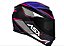 CAPACETE ASX EAGLE HUNTER BRILHO PRETO/BRANCO/LILAS - Imagem 5